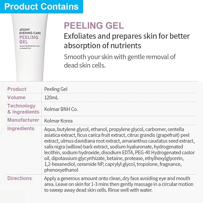 Ato-my Evening Care 4 set - Evening Care Foam Cleanser + Deep Cleanser + Peeling Gel + Peel-Off Mask