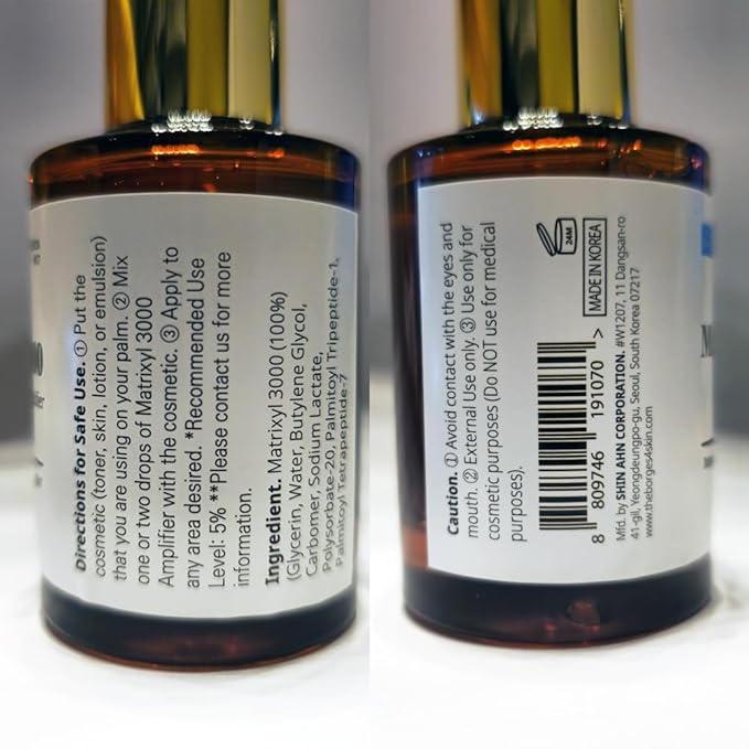 Forest of the Borges's Matrixyl 3000 Amplifier Serum 1.0 fl. oz. cosmetic ingredients for face, neck and skin, wrinkle