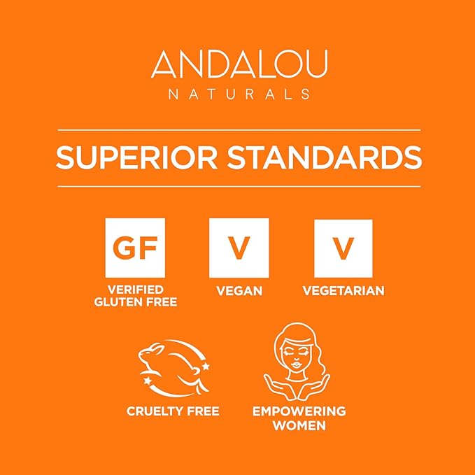 Andalou Naturals Skin Tone and Texture Improving Bundle Probiotic + C Renewal Cream, 1.7 Oz Turmeric + C Enlighten Serum, 1.1 Fl Oz.