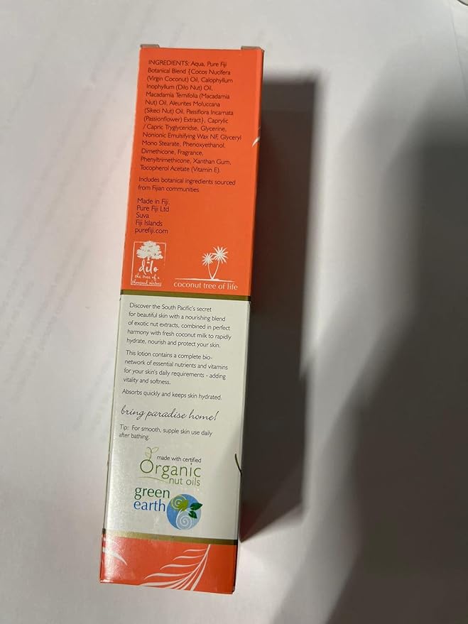 PURE FIJI Body Lotion Hydrating - Moisturizing Lotion for Dry Skin with Coconut Milk and Vitamin E, Organic Body Lotion For Women and Men, Orange Blossom Scent, 3 oz