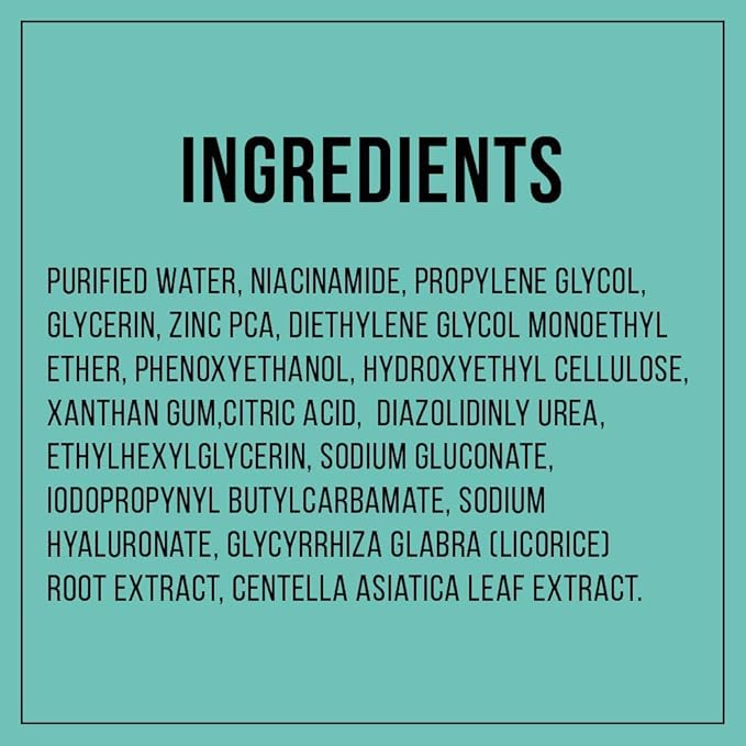 Dr. Sheth's Centella & Niacinamide Face Serum | Helps Reduces Acne & Scars | Controls Sebum & Soothes Redness | Unisex Formula for All Skin Types | 1.01 Fl Oz/30 ml