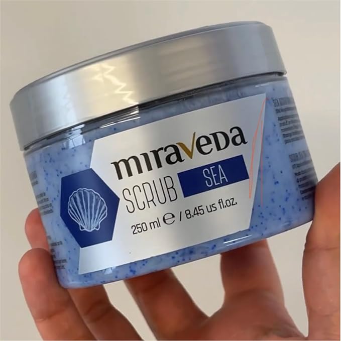 Miraveda by Italwax Sea Scrub - 250ml / 8.45fl.oz - Scrubs for professional and home use skin care - Moisturizing and nourishing treatments on the hands, feet, and body