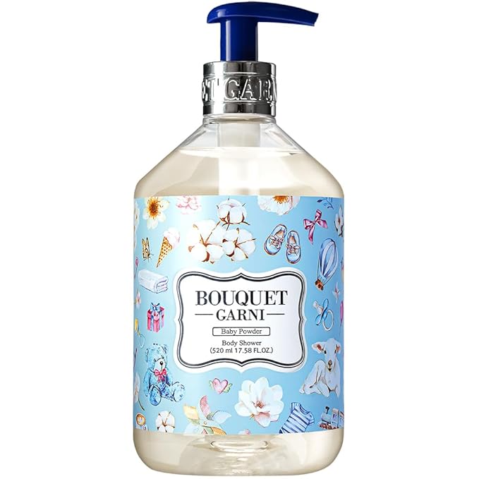 Bouquet Garni Body Shower Baby Scent Fragrance - Gentle Cleaning, Skin Care, Long-lasting Fragrance (Containing Tea Tree and Centella Asiatica Cica Extract) - 17.6 oz
