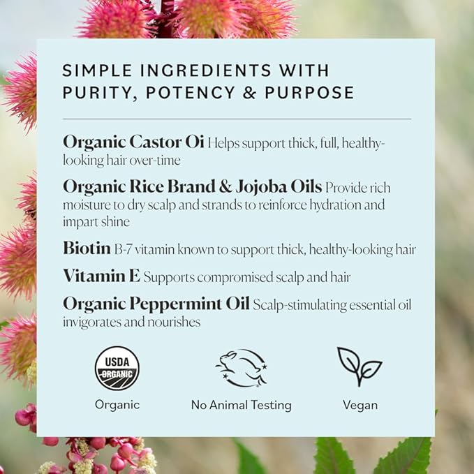 Sky Organics Organic GroPotion for Hair USDA Certified Organic to Strengthen, Lengthen & Condition, 6 fl. Oz with Ebook