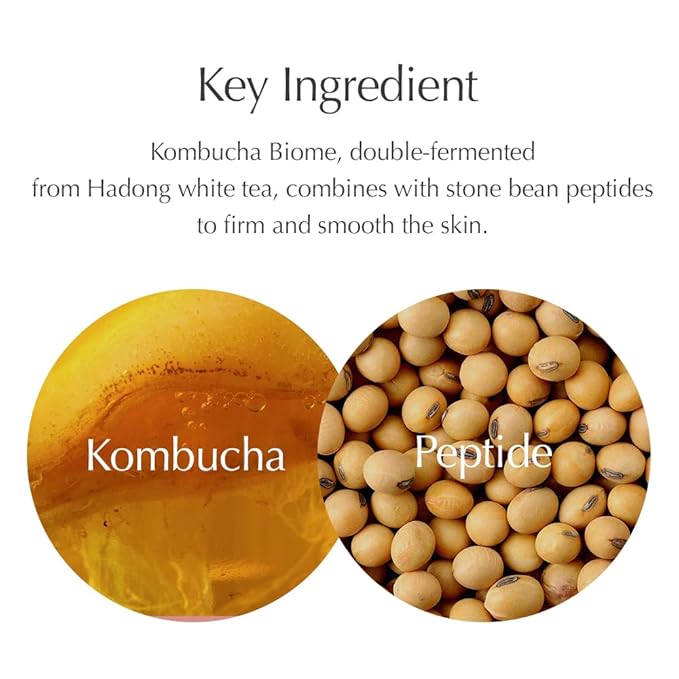 Oniro Kombucha Peptide Radiance Serum | Glycine Soja (Soybean) Peptide, Collagen Extract, Panthenol | Serum for a firm glow that won't crumble | Korean Skin Care | 1.01 Fl Oz