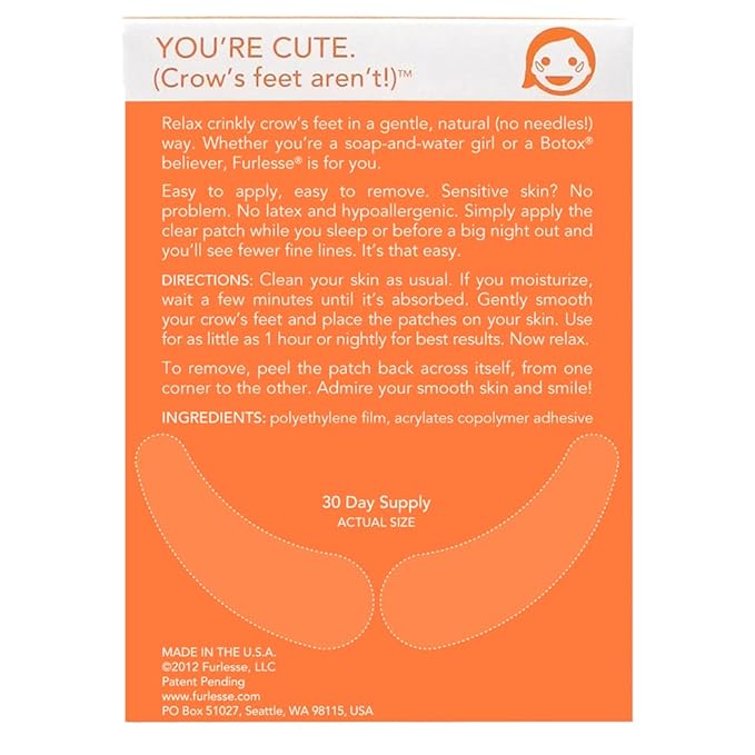 Crows Wrinkle Patches, Overnight Eye Patches for Wrinkles and Crow’s Feet Lines, Non-invasive Anti-Wrinkle Patches, Anti-aging Skincare, 60 Patches, 30-Day Use