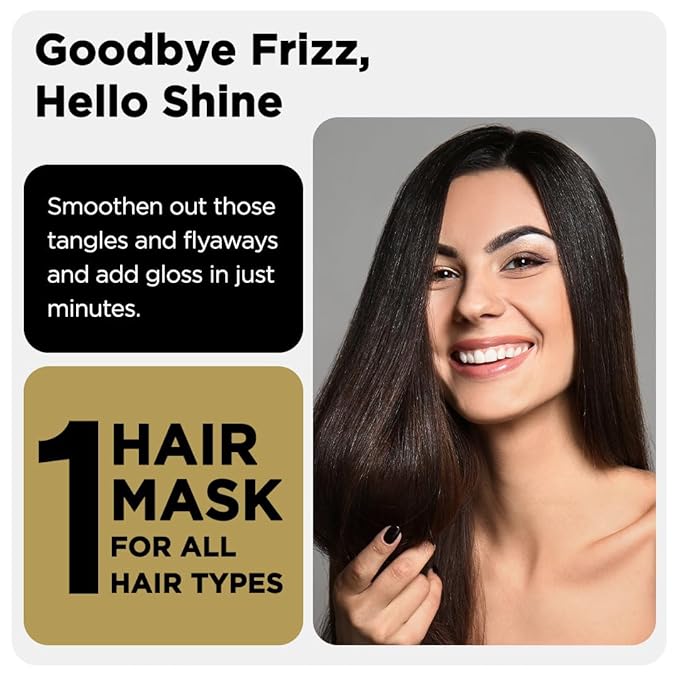 Herstyler Argan Oil Hair Mask - Hair Mask For Dry Damaged Hair and Growth - Deep Conditioning Argan Oil Har Mask - Curly Hair Mask for Limp Dull Hair - Anti-Frizz Hair Mask