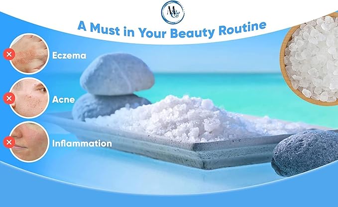 Dead Sea Salt – Dead Sea Salts for Soaking, Mineral Salt for Bath, Spa, Shower – Pure and Natural Bath Salt for Foot Soak, More Minerals Then Epsom Salt, Fine Salt Mined from Dead Sea