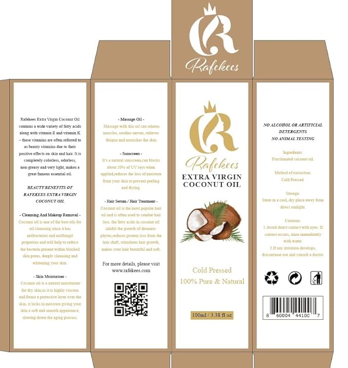 RAFEKEES FRACTIONATED COCONUT OIL