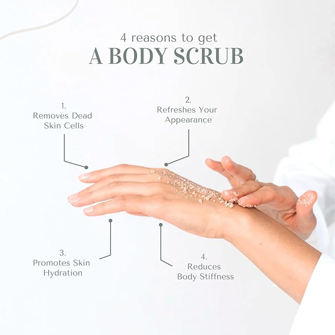 Oatmeal + Calendula Body & Foot Scrub 10 oz - Very Gentle, and Perfect for Sensitive Skin, for a complete spa-like experience - The best stocking stuffer.