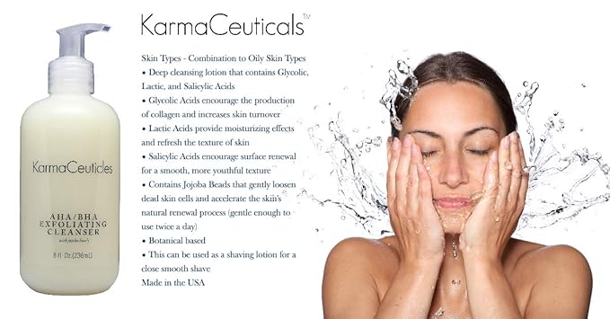 AHA BHA Exfoliating Cleanser, 8 oz.