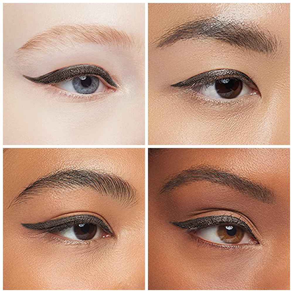 Kaely Brown Gel Eyeliner Pencil for Eyes, Crayon Eye Liner Waterproof Smudge Proof, Cat Eye Goth Halloween Makeup for Older Women, Eye Black Face Paint Eyeshadow Stick, Vegan & Cruelty-Free, 03