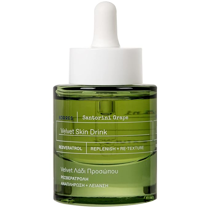 KORRES Santorini Grape Poreless Skin Power Duo - Cream & Velvet Skin Drink, 2 Piece Set
