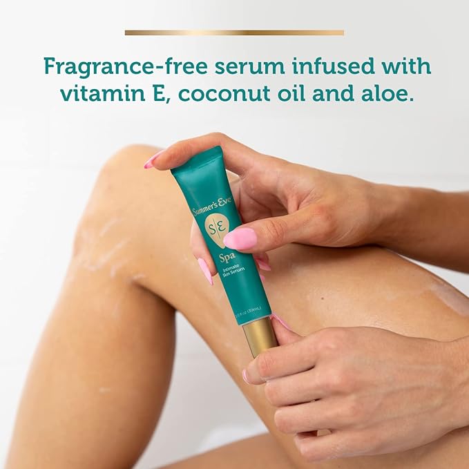 Summer's Eve Spa Set for Women | Gift Box | Women's Post Shave Hydrating Serum, 1oz Tube | Cleansing Feminine Wash, 12oz Bottle, 2 Piece Set