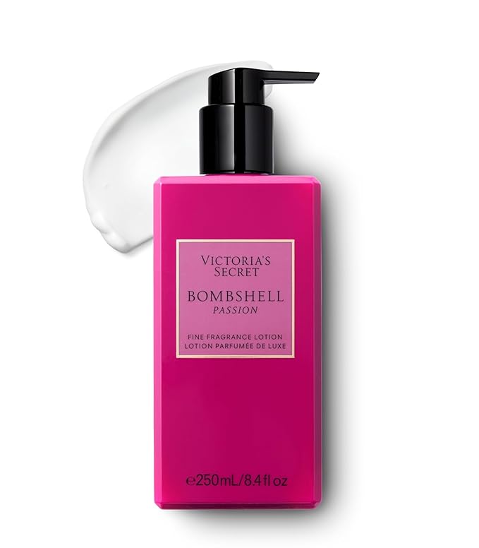 Victoria's Secret Bombshell Passion Fragrance Body Lotion, Notes of Sparkling Cassis, Queen Peony & Fuchsia Rose (8.4 oz)