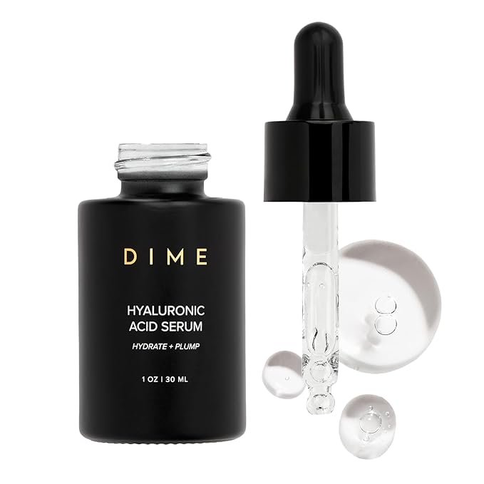 DIME Beauty Hyaluronic Acid Serum, Non-Greasy Hydrating Face Serum with Pure Hyaluronic Acid, 1 oz / 30 ml