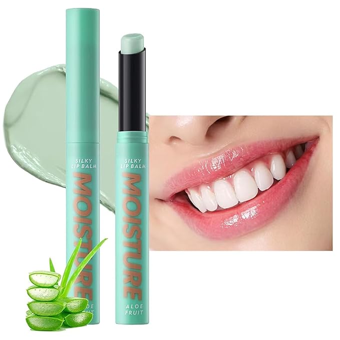 2 in 1 Moisturizing Tinted Lip Balm Lip Gloss Hydrating Glossy Hypoallergenic Natural Women Girls Teens Students Long Lasting Dry Lip Care Aloe # 05