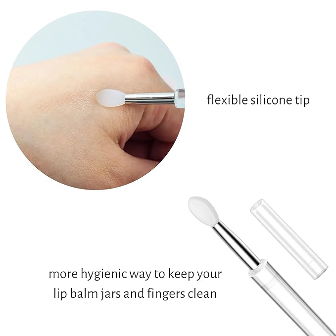 Set of 6 Medicated Lip Balms. Carmex Lip Balm Moisturizer: 3 Jars and 3 Tubes. Trusted Relief for Dry, Chapped Lips. Bundled with Silicone Lip Brush and Lip Balm Holder Keychain (Pink)