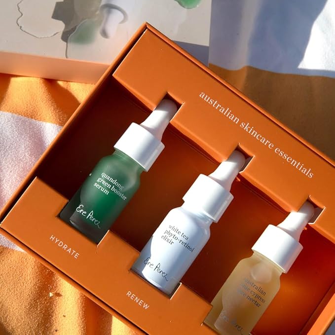 Ere Perez - Healthy Skin Heroes Kit Mini Discovery Set (Hydrate, Renew, Glow) | Vegan, Cruelty-Free, Clean Beauty (3-Piece Gift Set)