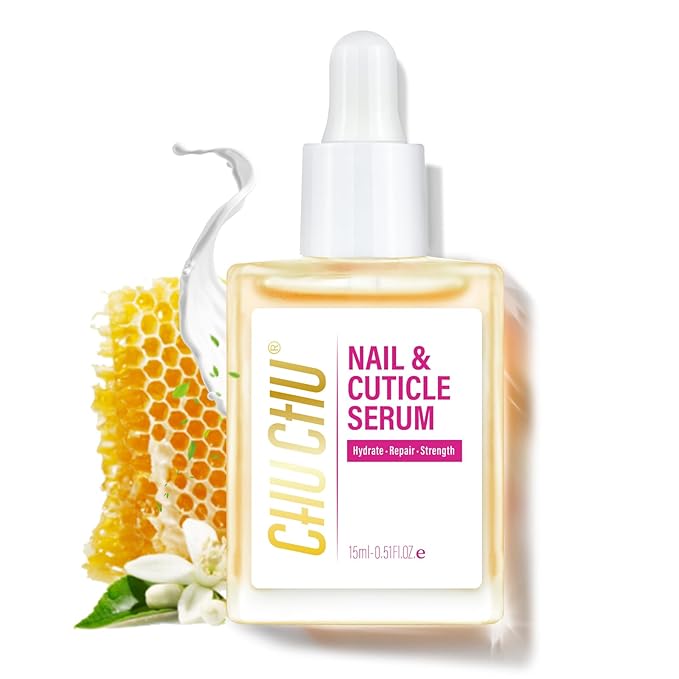 CHUCHU Nai Repair Serum: Natural Plant Growth and Strengthening Serum with Honey Milk Scent - Nail Cuticle Care for Women Men Home Salon Gift