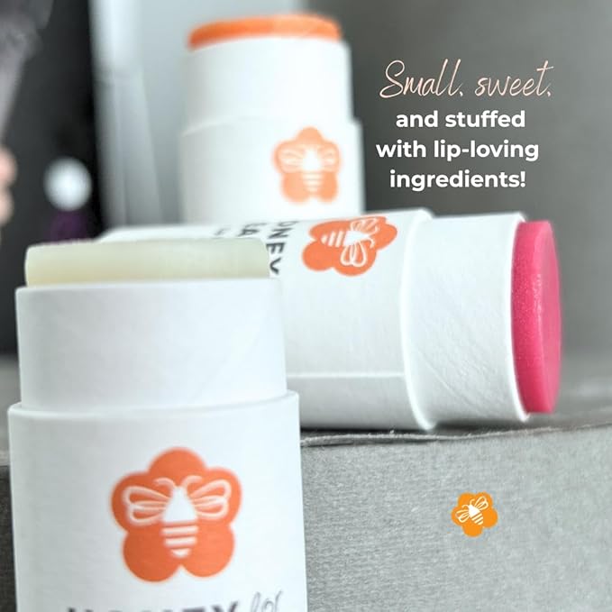 Hydrating Tinted Lip Balm with Manuka Honey 15+ UMF | 12+ Hour Moisture, Zero Waste Recyclable Tube | Lip Moisturizer & Color in One | 0.25 oz / 7 gr (Soft Plum)