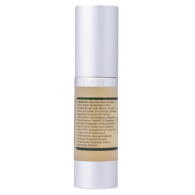 Plant Stem Cell Eye Serum Complex | Aloe Vera, Vitamin C | Hydrating Eye Treatment | Airless Pump - 15ml