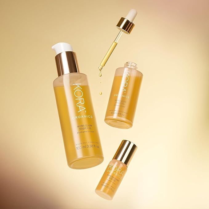 KORA Organics Noni Radiant Hydrating Under Eye Oil Roller, Smooth & Tone, Certified Organic, Cruelty Free, 0.34 Fl Oz.