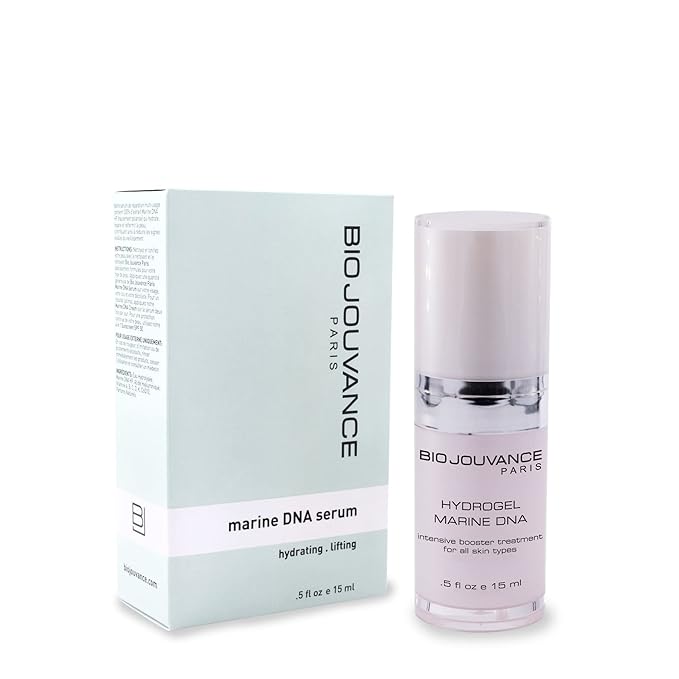 Marine DNA Serum 0.5oz / 15ml - Hydrating | Lifting | Skin Repair | Promote Cell Renewal | Anti-Aging | Daily Facial Skin Care Treatment Regimen | Made in France
