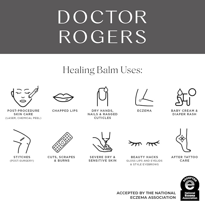 Doctor Rogers Restore Healing Balm. Multi-Purpose Healing Ointment & Moisturizing Eczema Relief Gel. Protects & Soothes Injured, Sensitive & Dry Skin. 4 Ounce (114 g) Tube