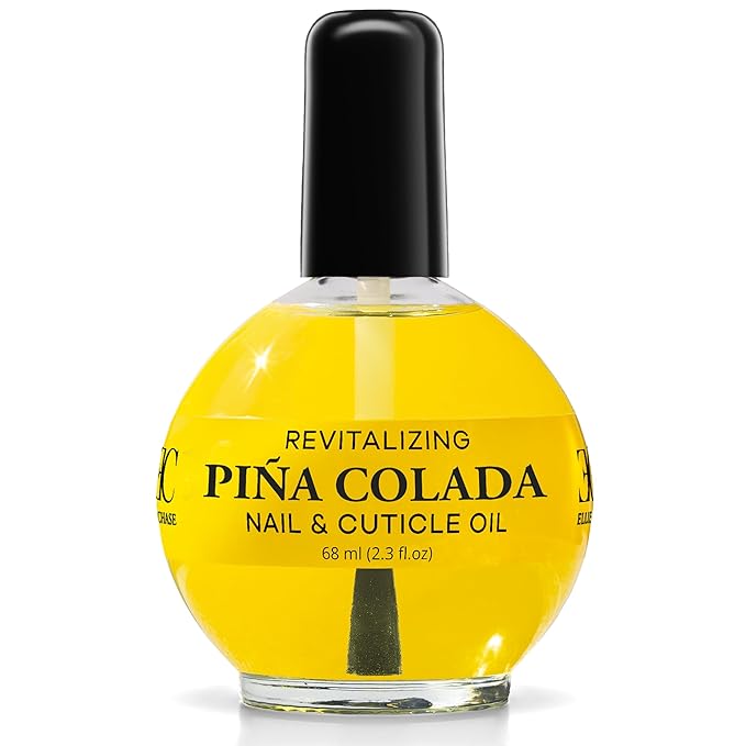 Moisturizing Cuticle & Nail Care Oil 2.3 Fl Oz - Pina Colada Scented – Infused with Jojoba Oil, Aloe, Vitamin E – Nail & Cuticle Hydration, Repair, Moisturizer, Strengthener, Growth