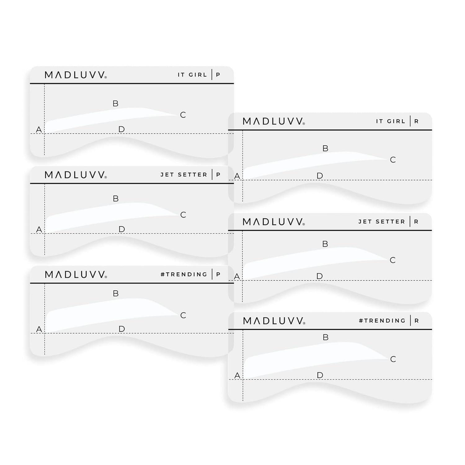 Madluvv Eyebrow Shaper Stencils - Thumbnail 2
