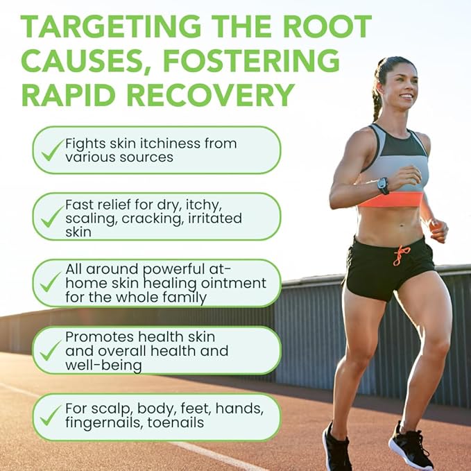 THENA Athletes Foot Treatment Balm Extra Strength, Tea Tree Foot Cream, Heals Dry Cracked Feet Heels Itchy Skin Nails Toenails Advanced Foot Care for Men Women