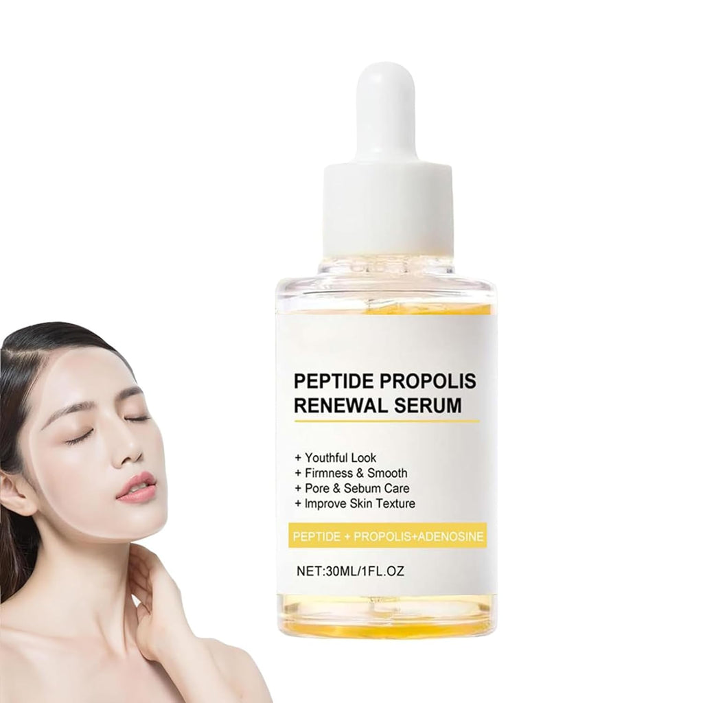 Korean Peptide Propolis Renewal Serum, Hydration & Wrinkle Renewal Serum, Anti-Aging Face Essence with Peptide Propolis Complex, for All Skin Types (Y)