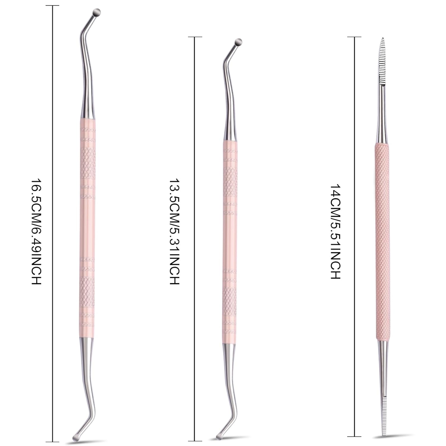 Teenitor Pedicure Tools for Feet, Toenail File and Lifters, Ingrown Toenail Removal Kit Pain Relief (Pink)