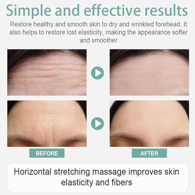 Forehead Wrinkle Patches Hydrogel, Reusable Anti-Aging Facial Patches for Forehead and Between Eyes, Hypoallergenic Silicone Gel Sleep Face Tape, Smooth Fine Lines and 11 Lines(forehead-3 Pcs)