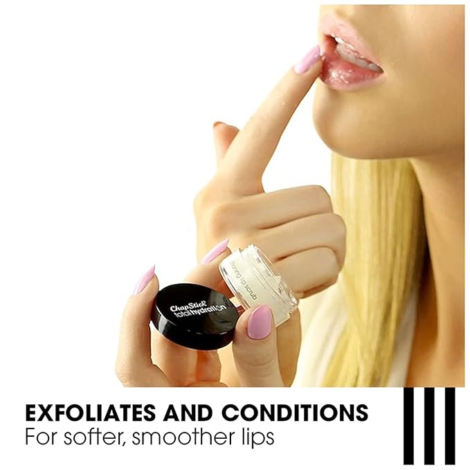 ChapStick Total Hydration Sugar Plum Flavor Conditioning Lip Scrub and Lip Exfoliator Jar - 0.27 Oz