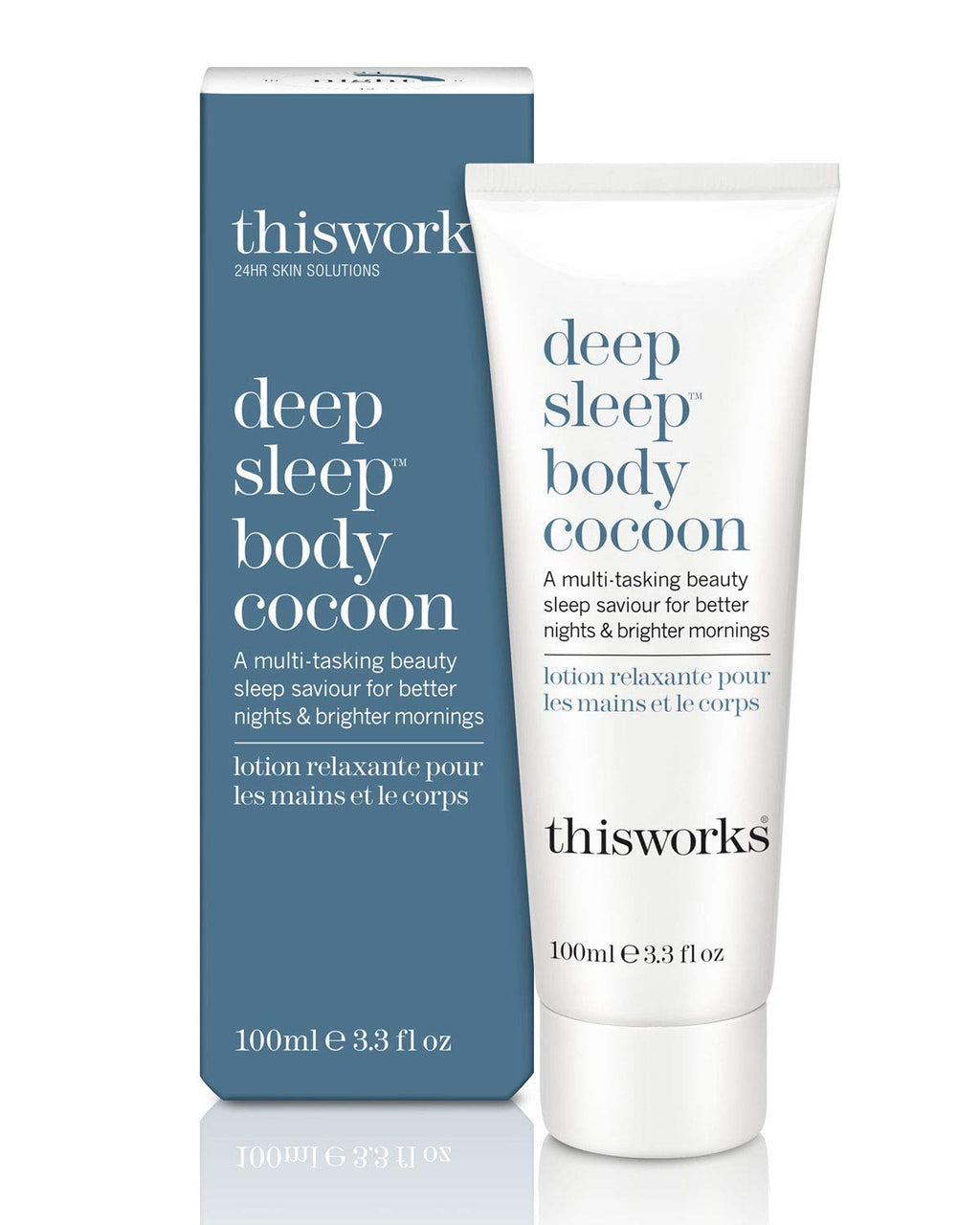 THISWORKS Deep Sleep Body Cocoon – Hydrating Body Lotion with Lavender, Chamomile & Vetivert – Soothing Nighttime Moisturizer for Dry Skin, Promotes Relaxation & Better Sleep – 100ml