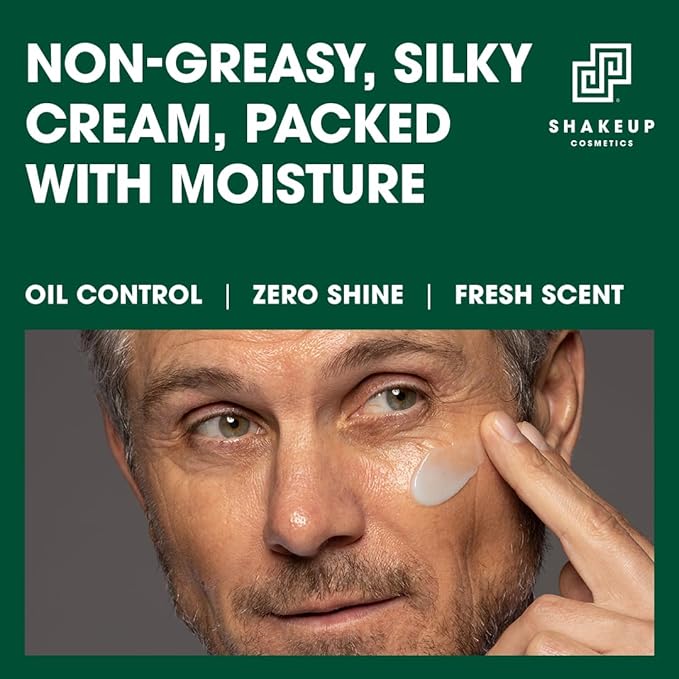 Mens Oil Control 4-Piece Skincare Set, for Oily & Acne Skin, including a Face Scrub, Skin-Clearing Toner, Light Moisturiser, plus a Wash Bag. Aka. SHAKEUP OIL CONTROL POWER PACK