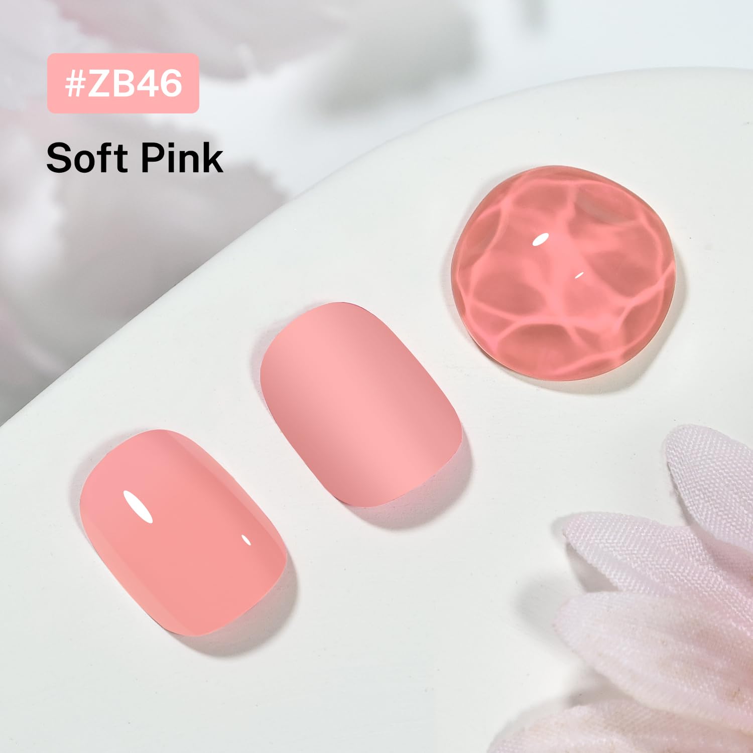 16.5ml Soft Pink Nail Polish Large Volume Quick Dry Nail Polish, Long Lasting Shine, Fingernail Toenail Nail Art DIY Home Travel Nail Art Gift