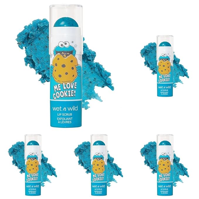Wet n Wild ME LOVE COOKIE! Lip Scrub Sesame Street Collection (Pack of 5)