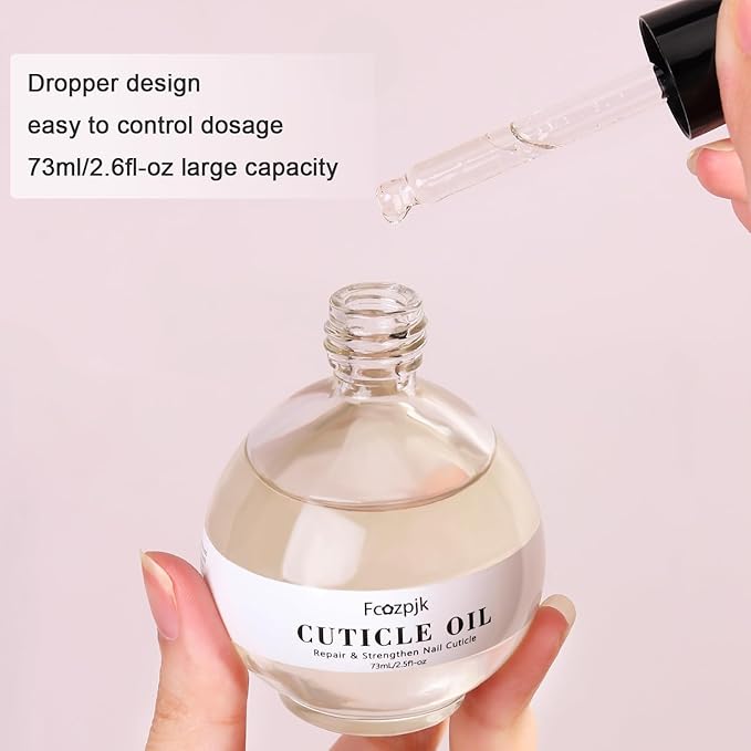 Cuticle Oil, Revitalizing Cuticle Oil for Nails with Vitamin E Cuticle Oil Scented Repairs Cuticles Nail Treatment Moisturizing Nail Strengthener 73ml/2.6 Fl Oz (Ocean Flavor)