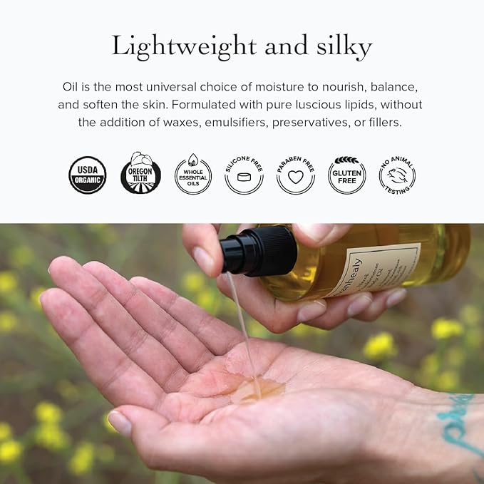 evanhealy Neroli Frankincense Body Oil | Organic Body Care with Silky Blend of Plant Oils to Soften & Moisturize All Skin | Frankincense Oil for Face