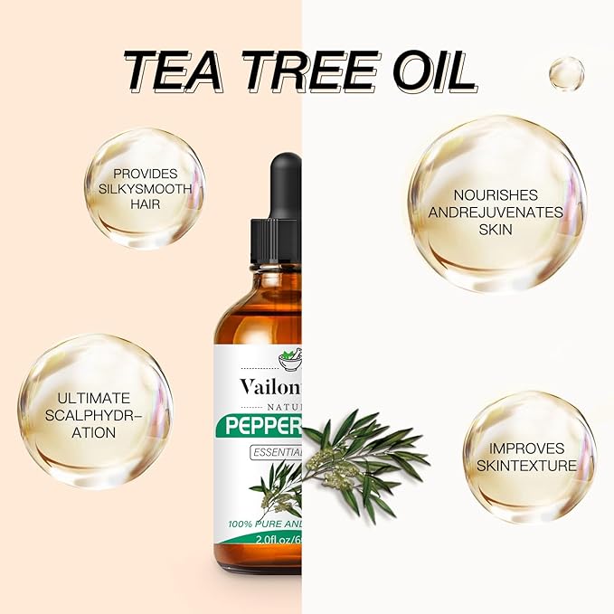 Tea Tree Oil, Scalp & Hair Strengthening Oil, Hair for Hair Growth, Dandruff Removal and Hair Strengthening for All Hair Types(Tea Tree Oil, 60ml)