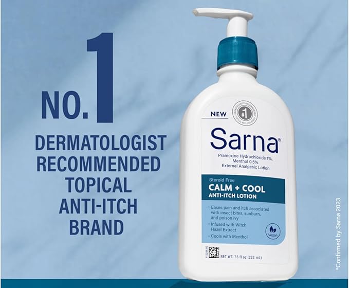 Sarna Calm + Cool Anti-Itch Lotion 7.5 Fl. Oz. (Pack of 2)