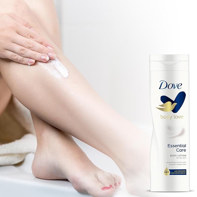 Dove Essential Nourishment Body Lotion - Dry Skin (250ml) - Pack of 2 by Dove