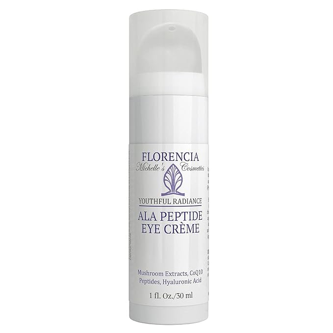 Florencia ALA Peptide Eye Cream - Anti-Aging Repair for Wrinkles, Fine Lines, Dryness - Hydrating, Nourishing, Firming, Moisturizing Eye Cream with Hyaluronic Acid & Peptides, 0.5 oz