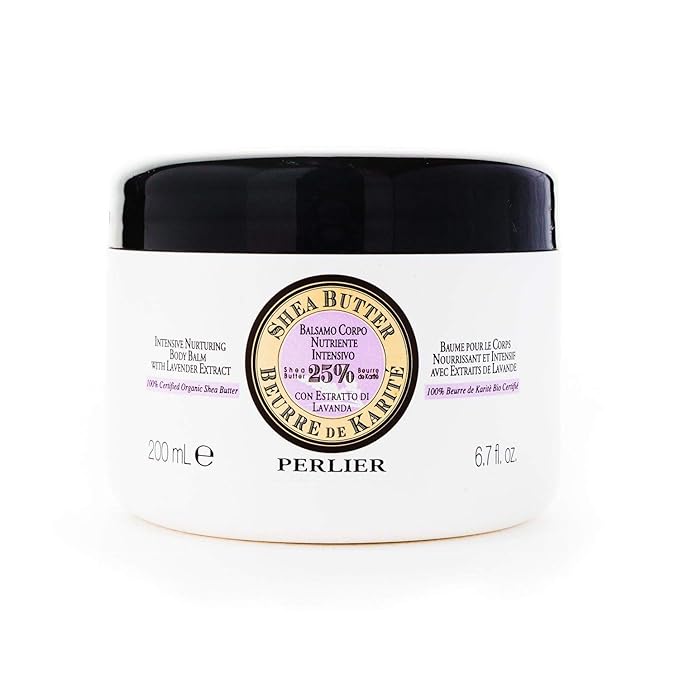 Perlier Shea Butter with Lavender Nurturing Body Balm, 6.7 fl. oz.