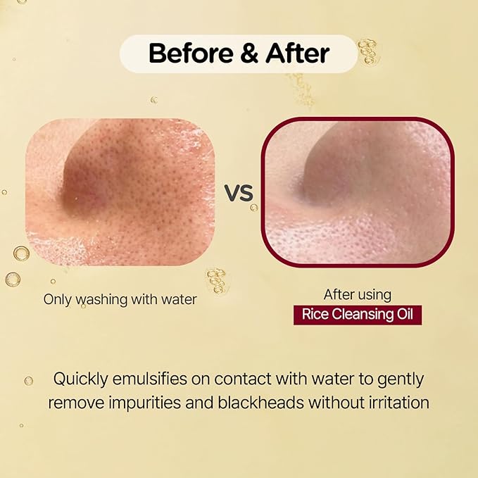 MIDHA RICE CLEANSING OIL 5.07fl.oz/150ml, Gentle Makeup Remover, Hydrating, Lightweight, Plant-Based, Moisturising, First-Step Cleanser, Balanced Skin with Residue-Free, Sebum Care Formula