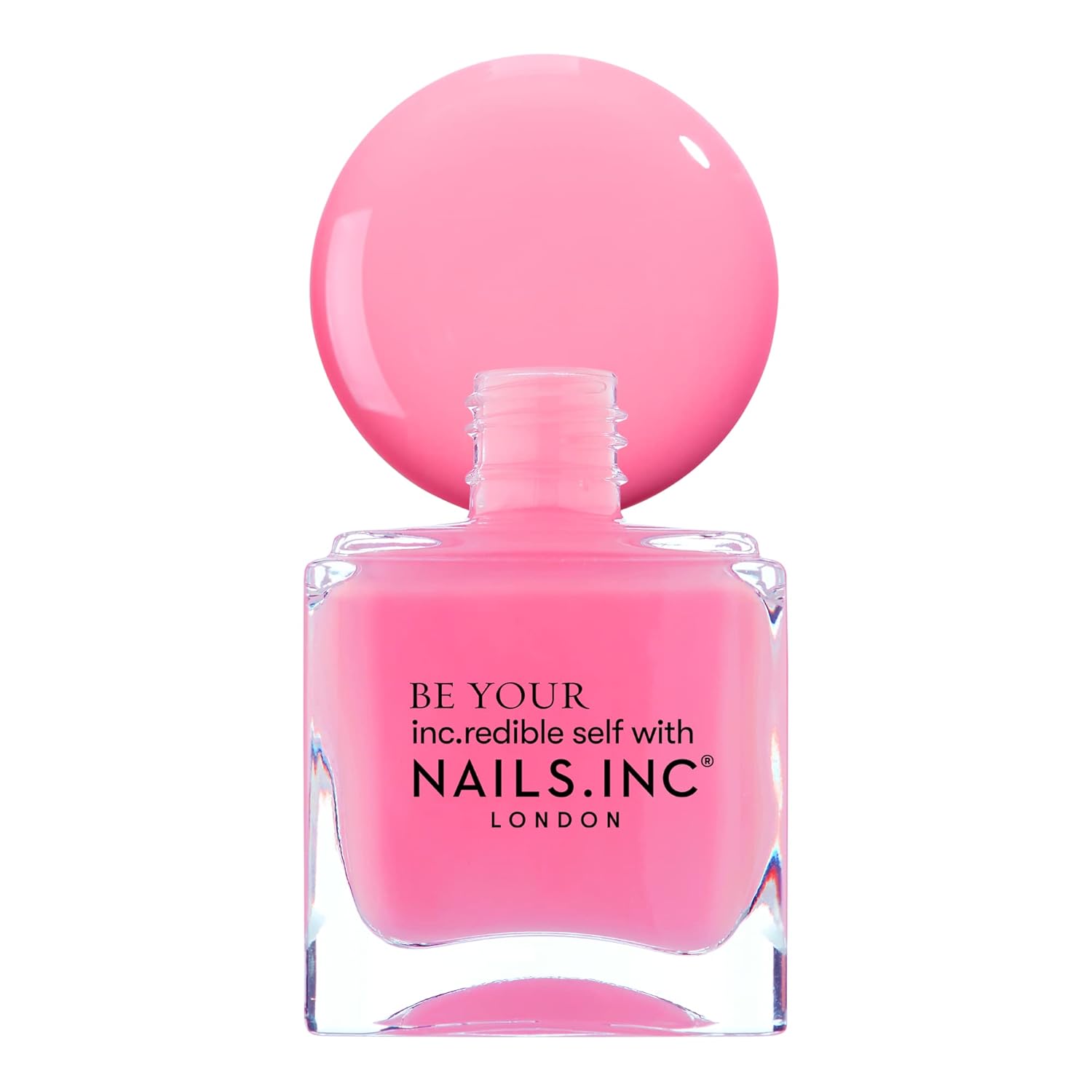 Nails Inc Neon Lite Nail Polish Quad, Neon Glow Enhancing Shades, Fast Drying, Long Lasting, Chip Resistant, Air Dry Manicure,Vegan, Cruelty Free, 4 Piece Set