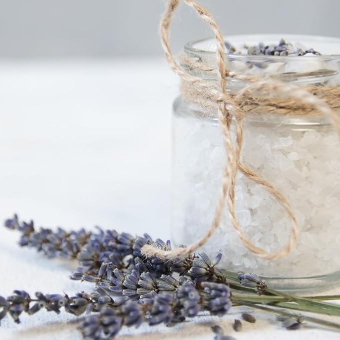 Birch & Meadow Epsom Salt with Lavender Oil, 4 lb, Magnesium Sulfate, Bath Soak, Rejuvenating Scent